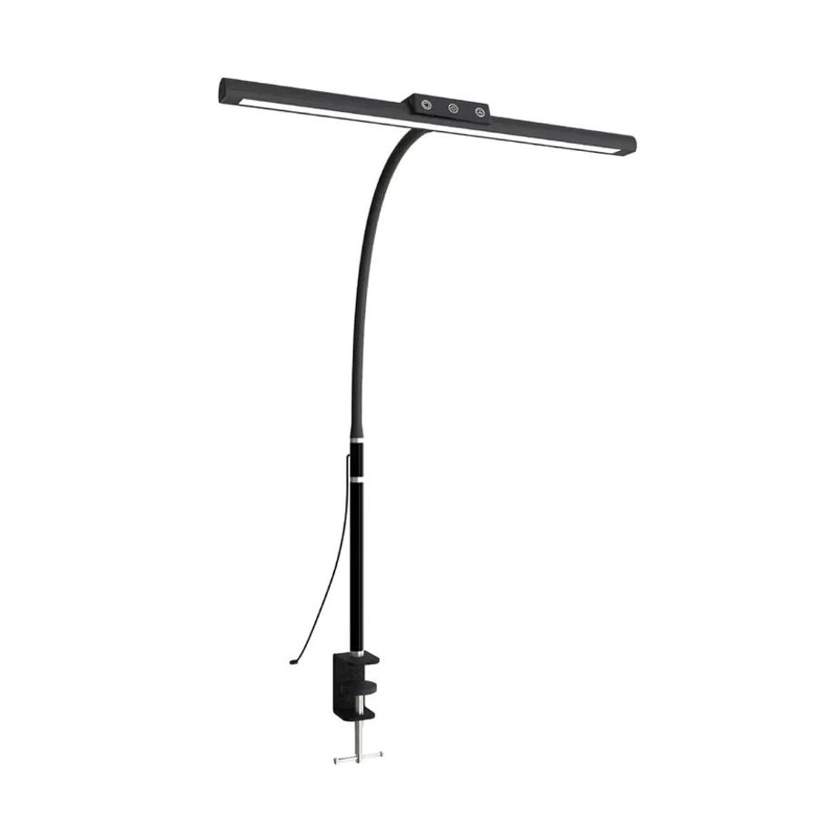 VENUSWING Dimmbare LED-Schreibtischlampe mit flexiblem Schwanenhals und Clip-on Funktion in Schwarz - Bild 7
