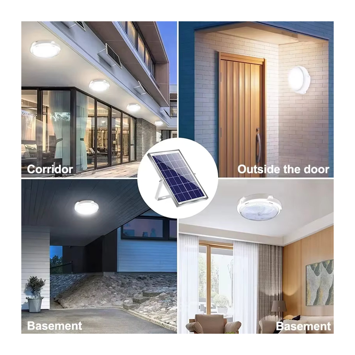 VENUSWING Solar Deckenleuchte LED mit Fernbedienung in Weiß für Wohnzimmer, Schlafzimmer und Balkon - Bild 5