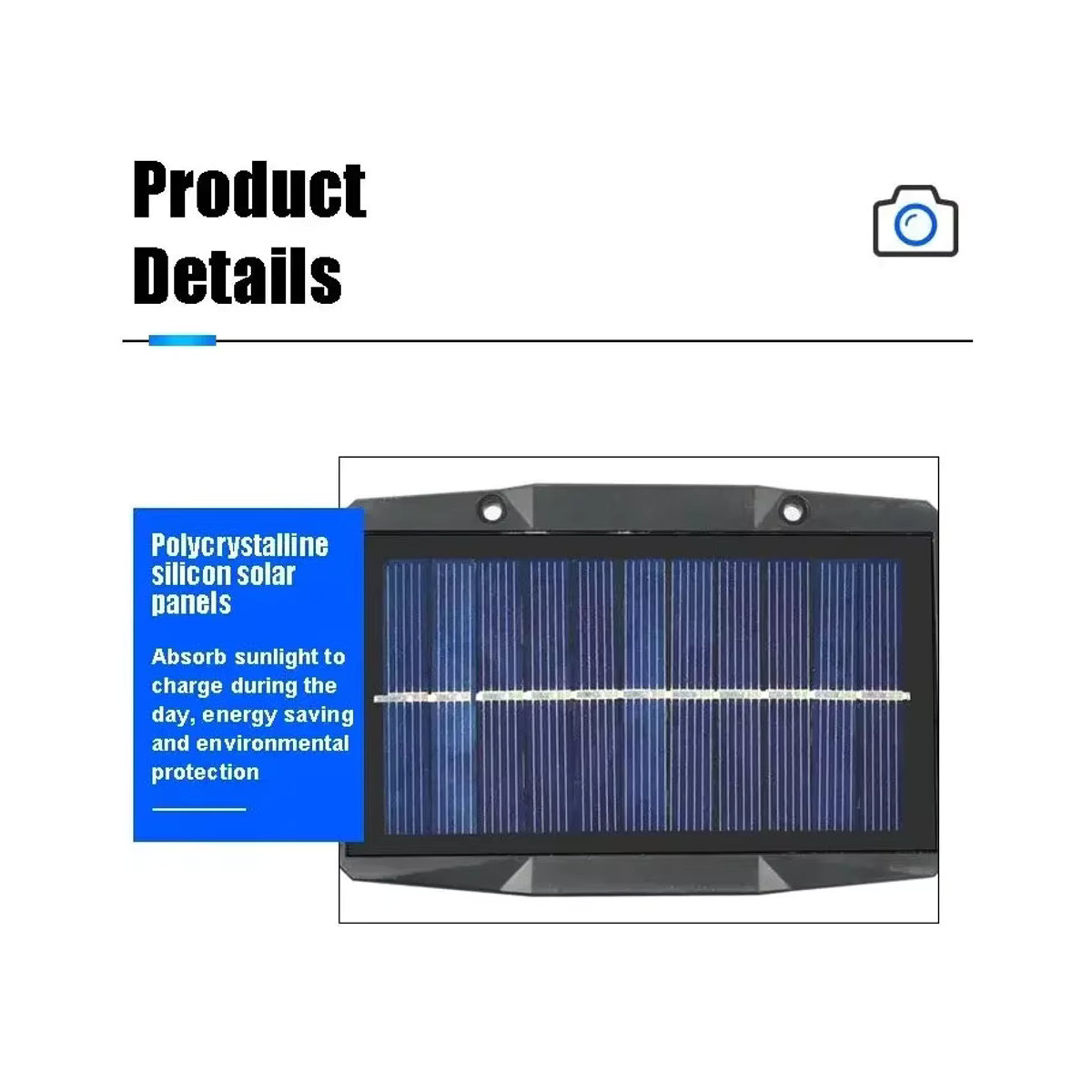 VENUSWING Solar LED Wandleuchte IP65 wasserdicht Schwarz Modern Outdoor-Beleuchtung für Garten Balkon und Veranda - Bild 3