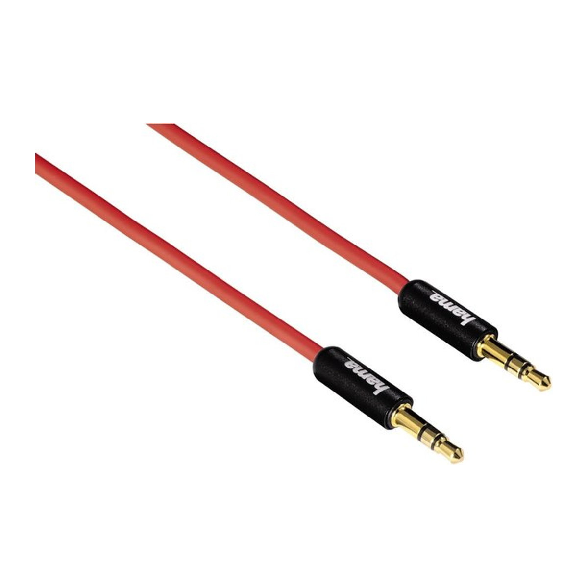 Verbindungskabel Super Soft mit 3,5-mm-Klinke Stecker auf Stecker aus Metall, Länge: 1 m - Bild 1