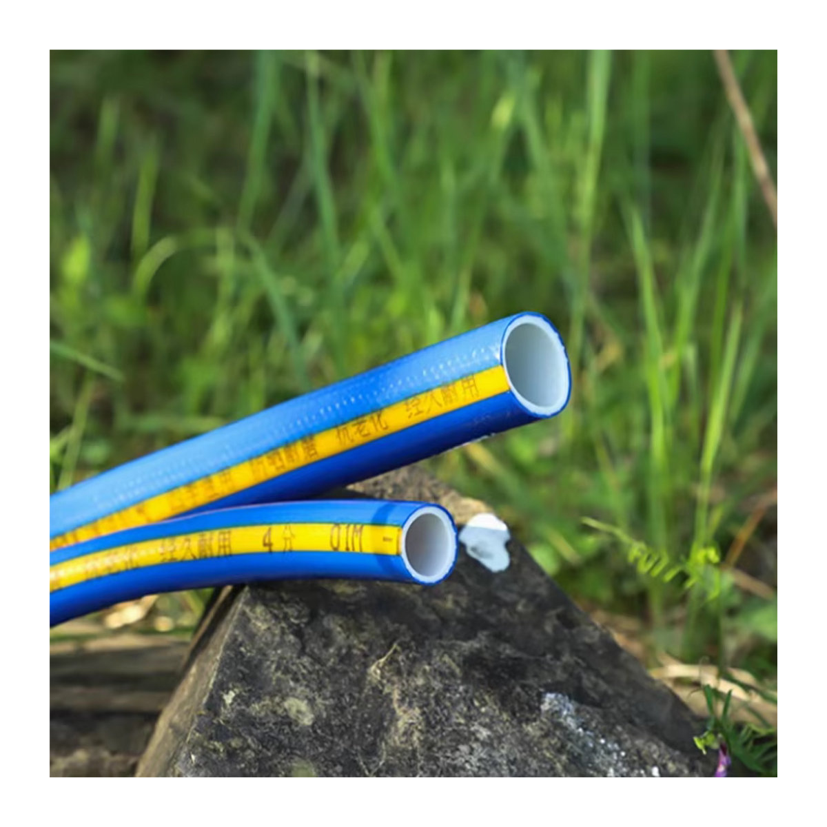 Verdickter PVC Bewässerungsschlauch aus Kunststoff in Blau, 1 Zoll - Bild 3