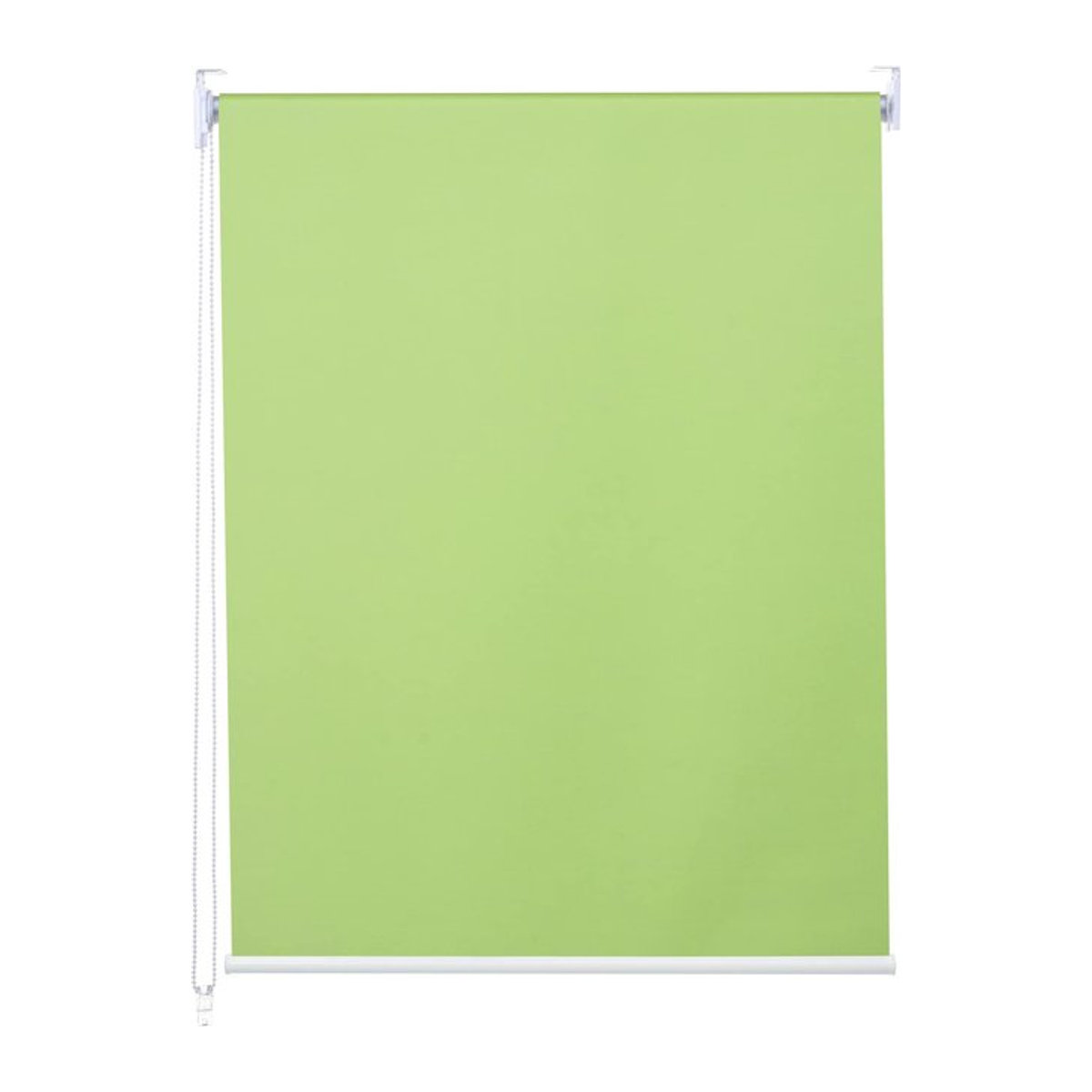 Verdunkelungs-Rollo MCW-D52 Seitenzugrollo als blickdichter Sonnenschutz in Hellgrün, Breite: 110 cm, Höhe: 160 cm - Bild 1