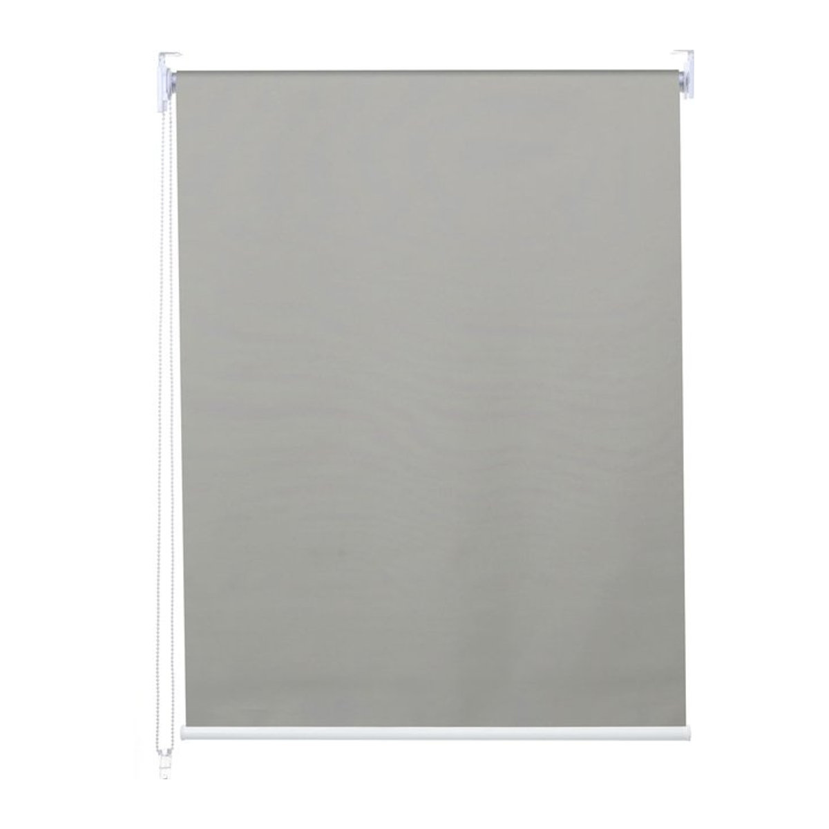 Verdunkelungs-Rollo MCW-D52 Seitenzugrollo als Sonnenschutz blickdicht, grau, Breite: 120 cm, Höhe: 160 cm - Bild 1