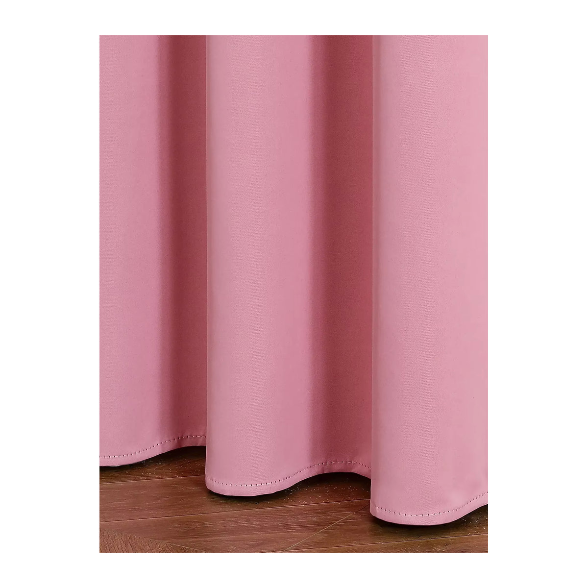 Verdunkelungsvorhang aus Polyester für Wohnzimmer, Schlafzimmer oder Küche in Grün oder Rosa - Bild 4