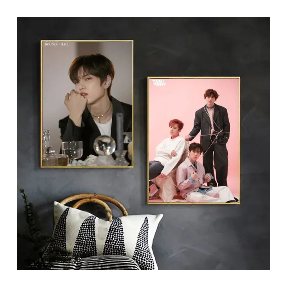 VERIVERY Vintage Poster aus Papier, mehrfarbige Wandkunst im Hochformat für dein Schlafzimmer oder Arbeitszimmer, rahmenlos - Bild 1