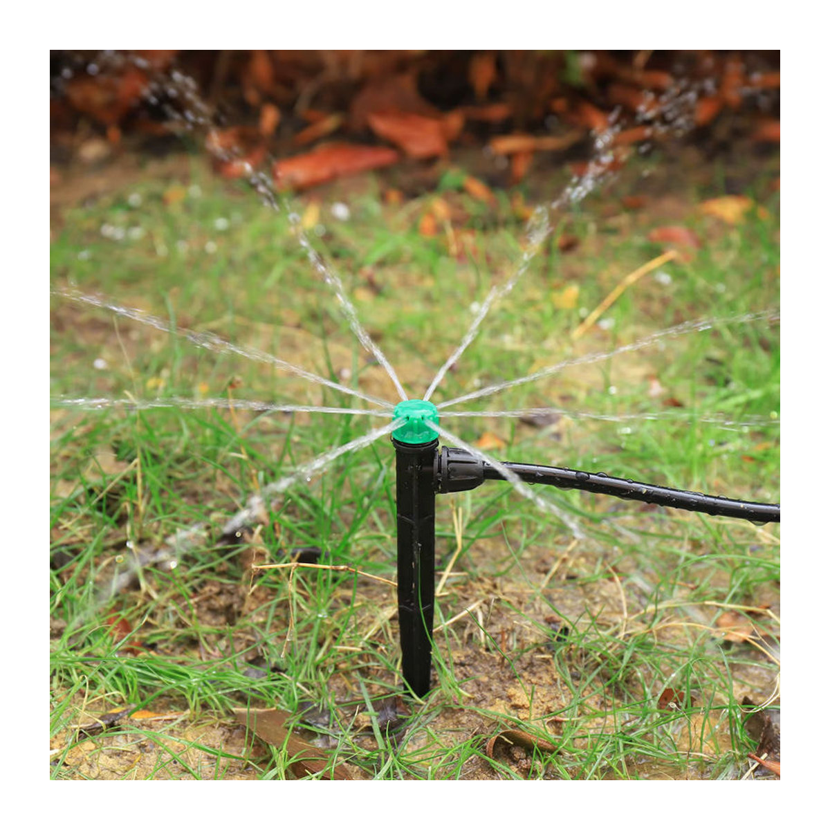 Verstellbare Sprinkler mit Spikes und 8-Loch-Halterung für Garten, Rasen und Blumen zur Tröpfchenbewässerung, 10 oder 30 Stück - Bild 4
