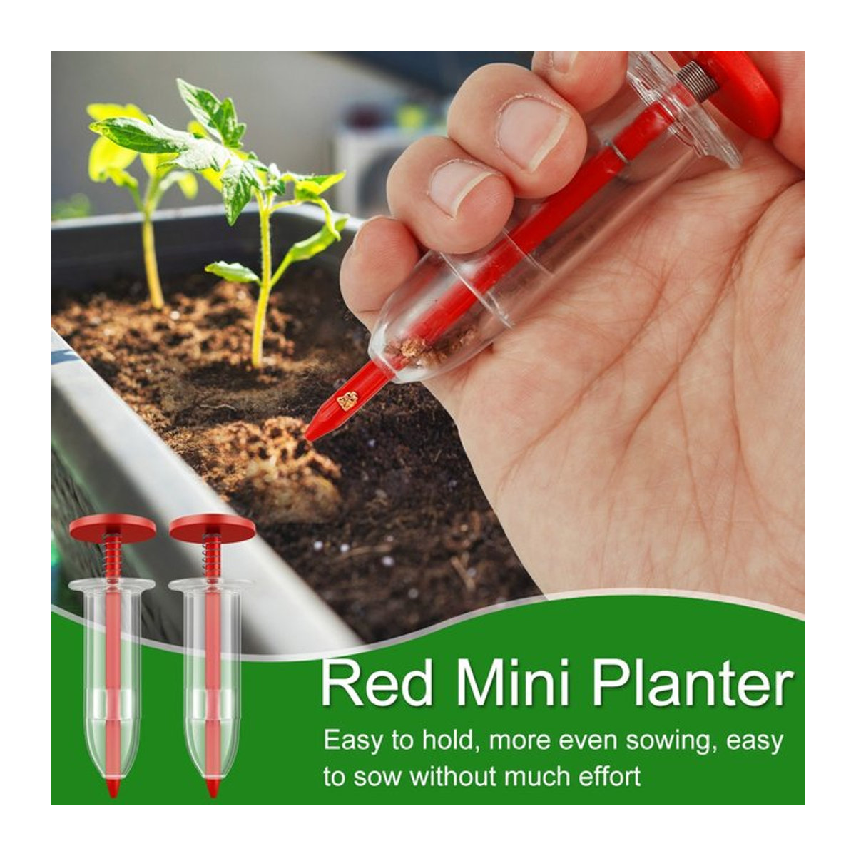Verstellbarer manueller Samenverteiler als Sämaschine für die Garten- und Rasenpflege - Bild 1