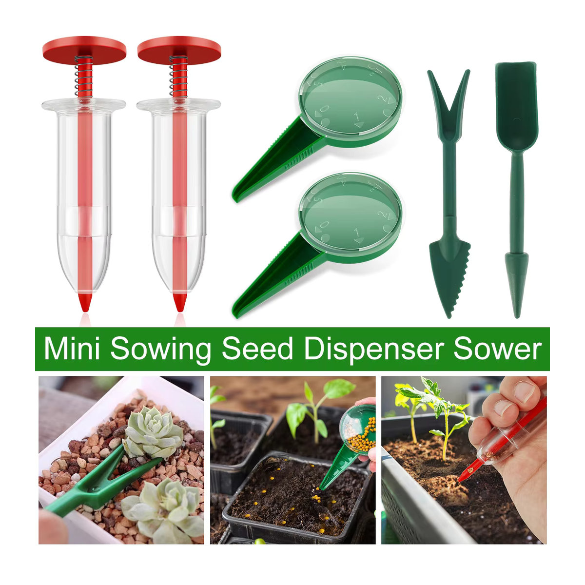 Verstellbarer manueller Samenverteiler als Sämaschine für die Garten- und Rasenpflege - Bild 4