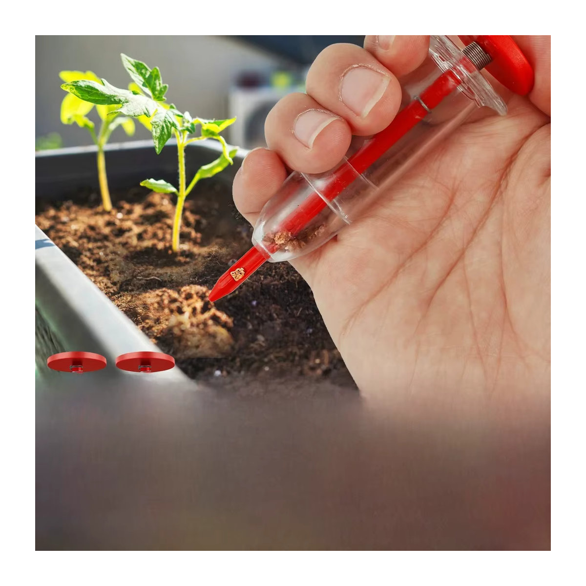 Verstellbarer manueller Samenverteiler als Sämaschine für die Garten- und Rasenpflege - Bild 5