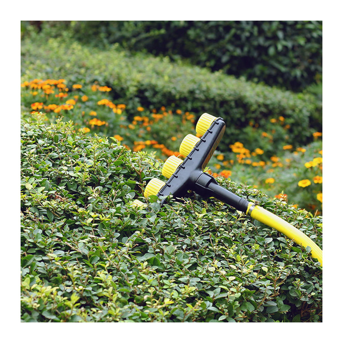 Verstellbarer Multi-Düsen-Sprühkopf aus Kunststoff in Schwarz für den Garten und die Landwirtschaft - Bild 3