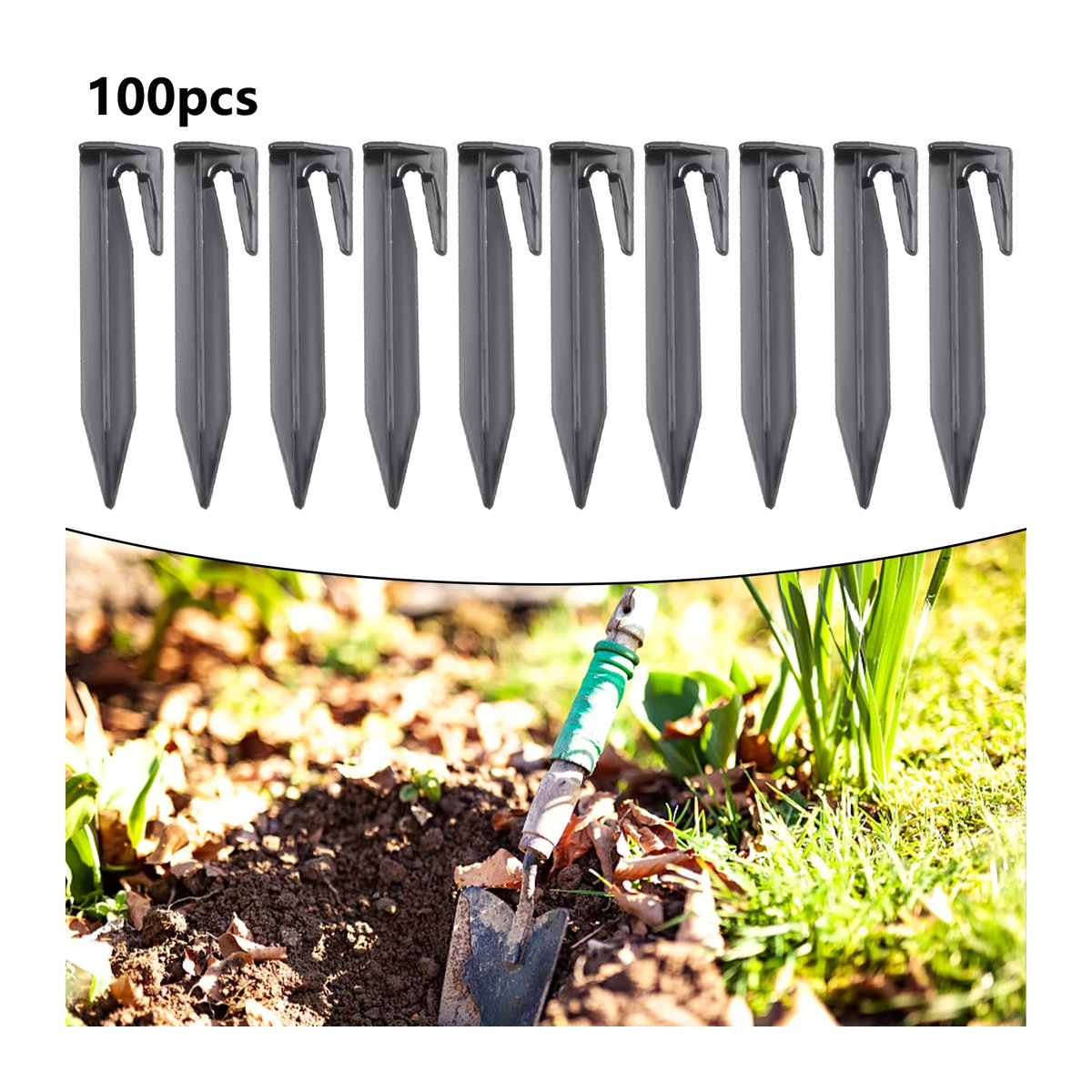Vibratite 100 Stück Rasenmäher Spikes zur Verankerung von Roboter Mäher Grenzen für den Garten - Bild 5