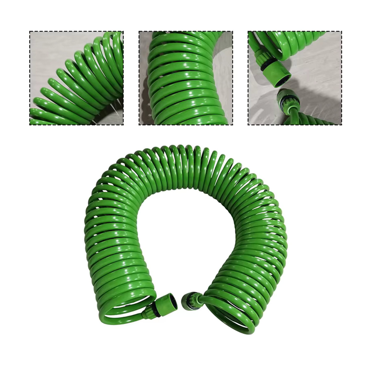 VIBRATITE Gartenschlauch aus Kunststoff in Grün für Gartenbewässerung und Autowäsche - Bild 4