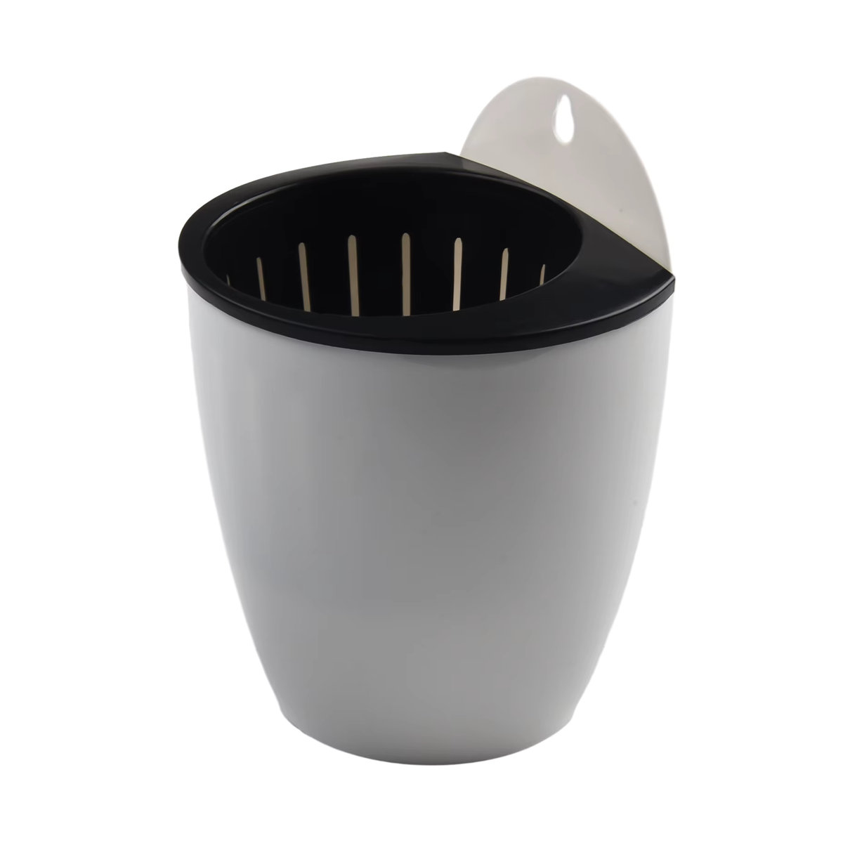 VIBRATITE Hängender Blumentopf mit automatischer Wasseraufnahme in Weiß für Sukkulenten und Kräuter - Bild 5