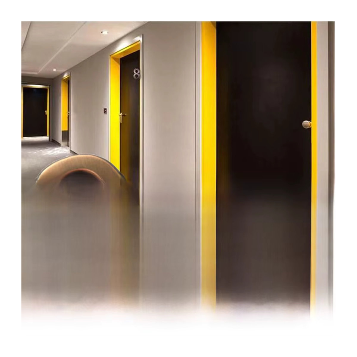 VIBRATITE Hausnummer aus Metall in Bronze für Außenbereich und Wandmontage - Bild 6