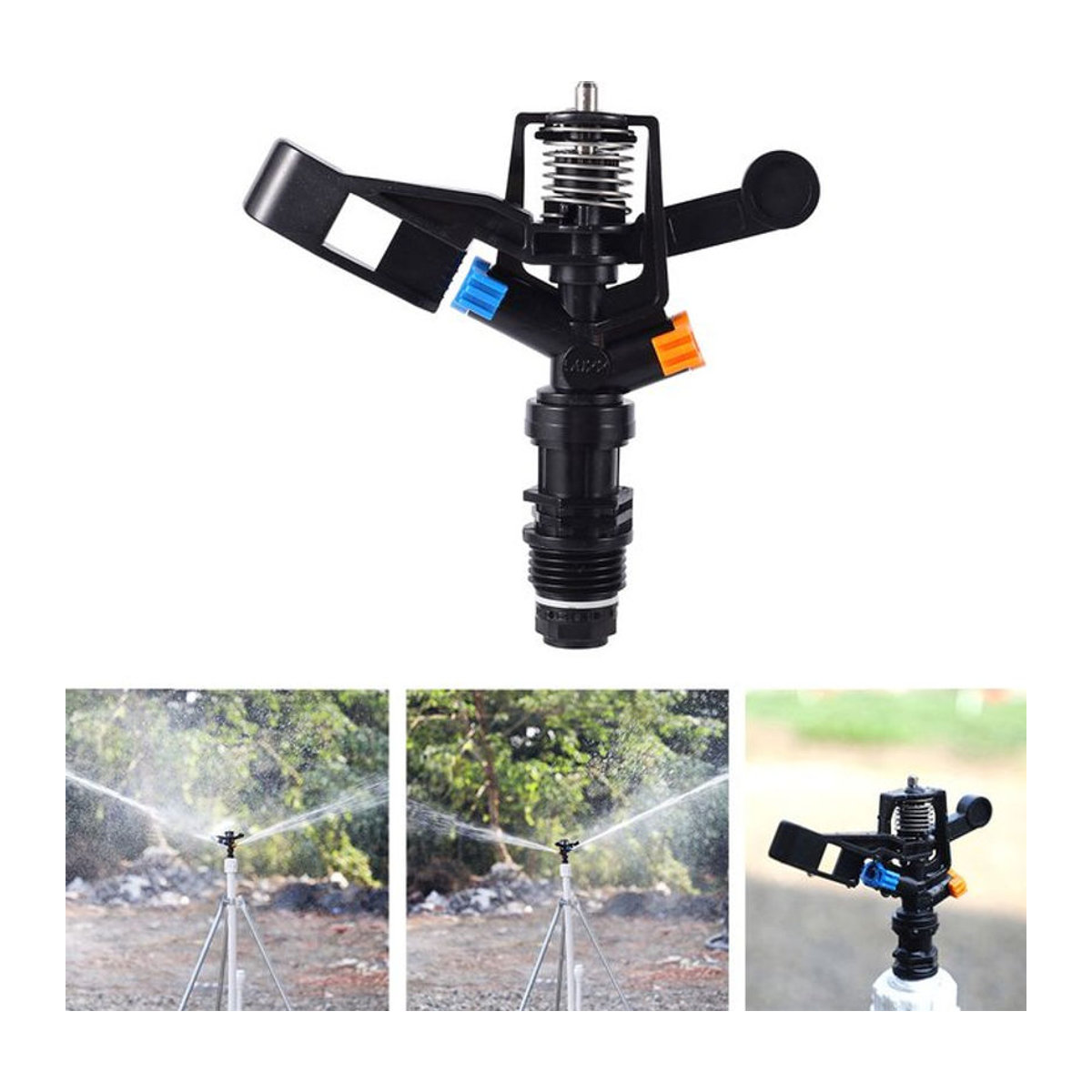 VIBRATITE Rocker Sprinkler Automatische rotierende Sprühdüse für 360-Grad-Rasenbewässerung und Landwirtschaft - Bild 1