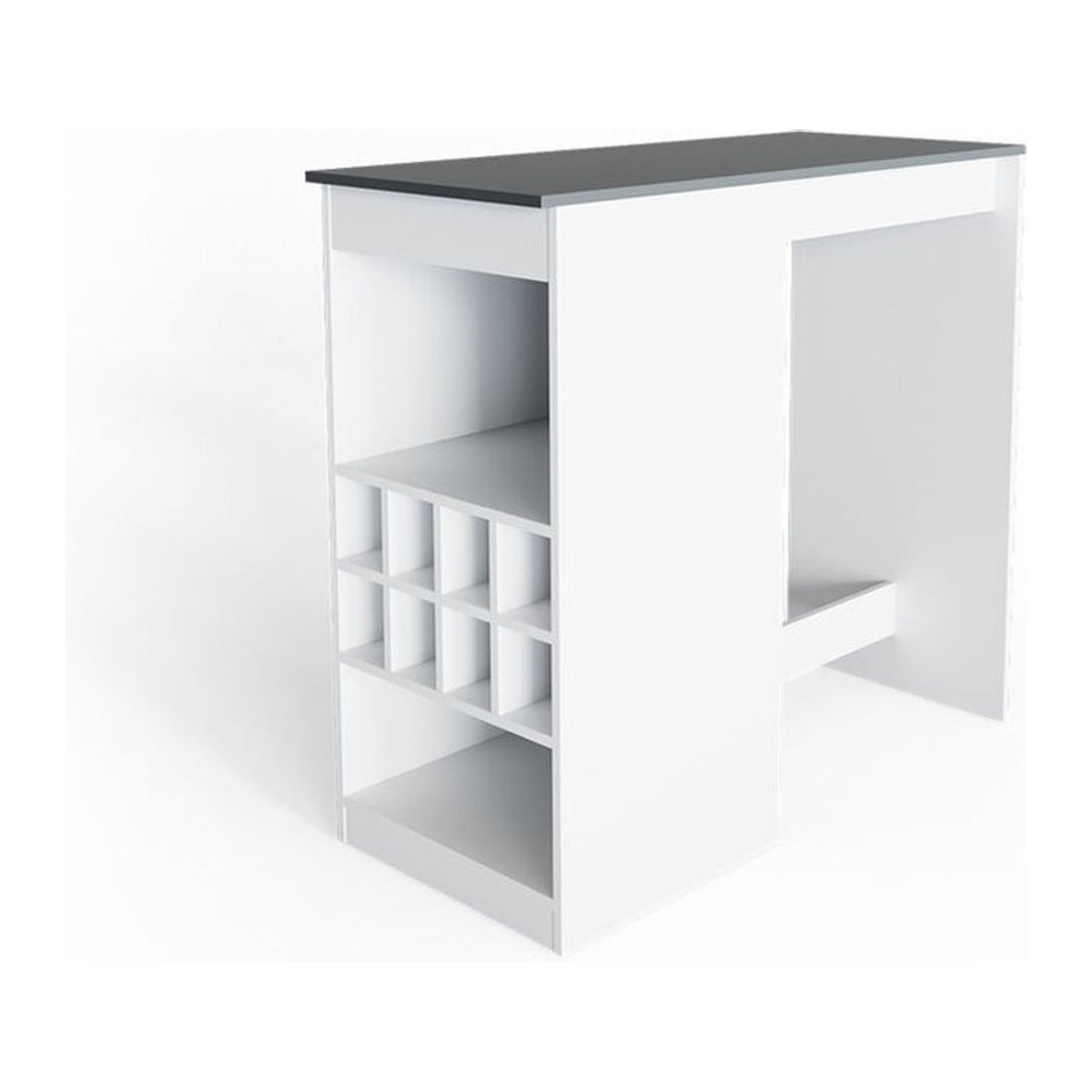 Vicco Bartisch Ross Stehtisch in Weiß und Anthrazit B: 115 cm, T: 50 cm, H: 39,12 cm - Bild 2
