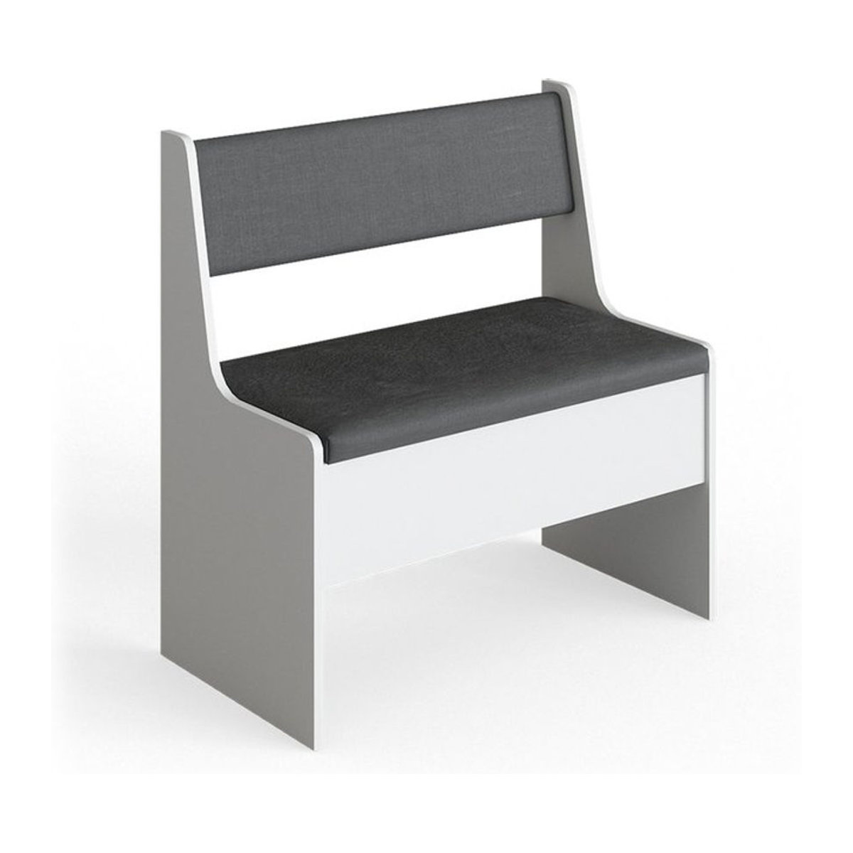 Vicco Eckbankgruppe Roman Küchenbank mit Truhe in Weiß oder Schwarz/Weiß im minimalistischen Design - Bild 1