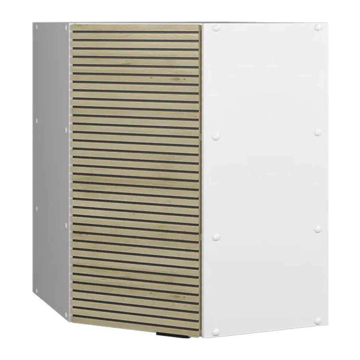 Vicco Eckhängeschrank Fame-Line in Weiß und Eiche mit Drehtüren, Breite: 57 cm - Bild 2