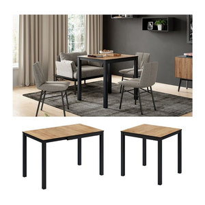 Vicco Esstisch Granny Ausziehtisch in Eiche und Anthrazit, rechteckig, Breite: 120 cm