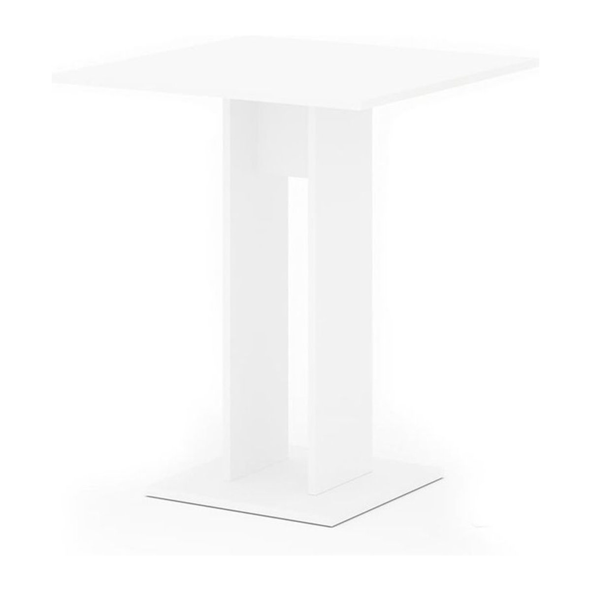 Vicco Esstisch Repose Säulentisch Weiß, B/T/H: 65 x 65 x 78 cm - Bild 2