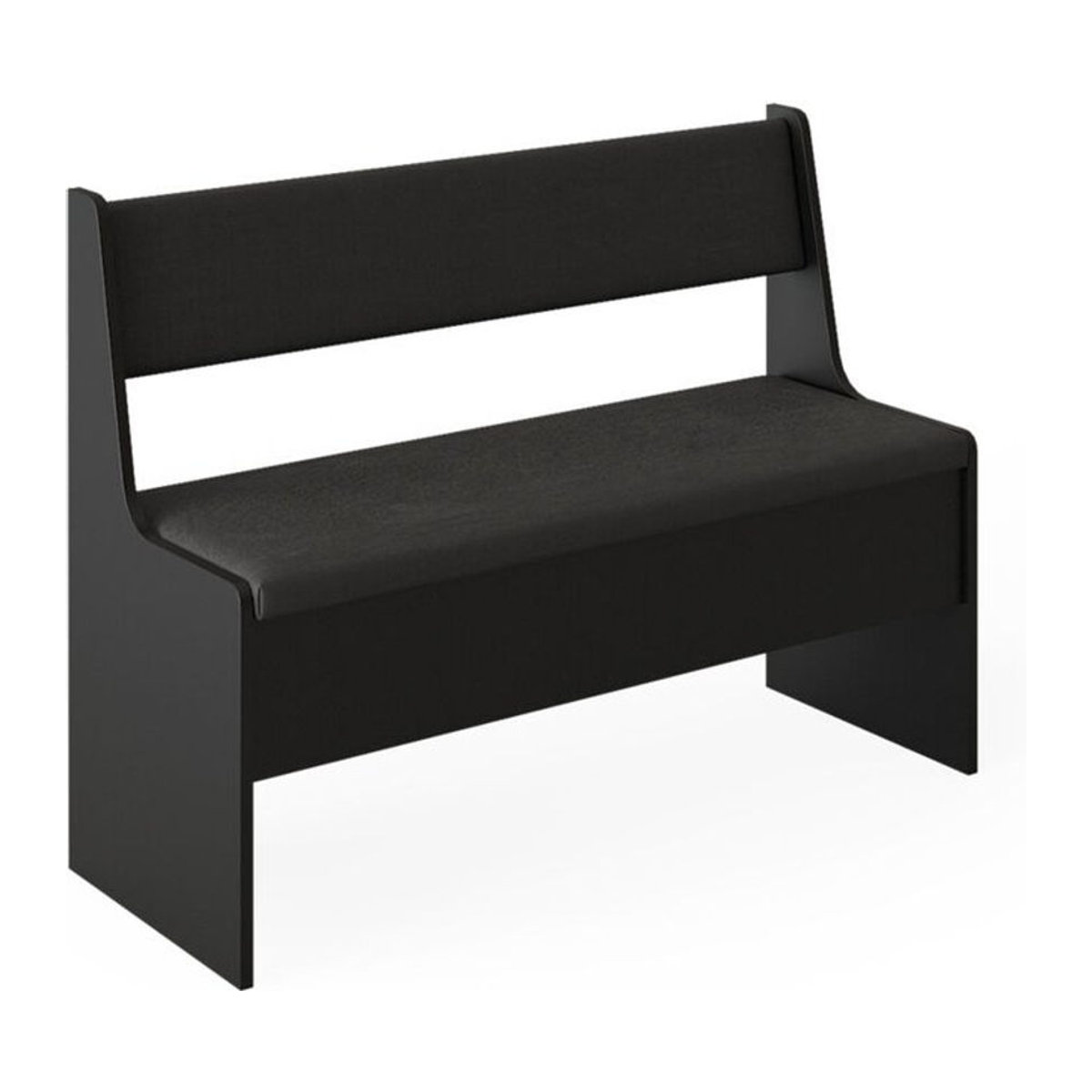 Vicco Esszimmerbank Roman Sitztruhe Schwarz, B: 107 cm, T: 41,5 cm, H: 80 cm - Bild 1