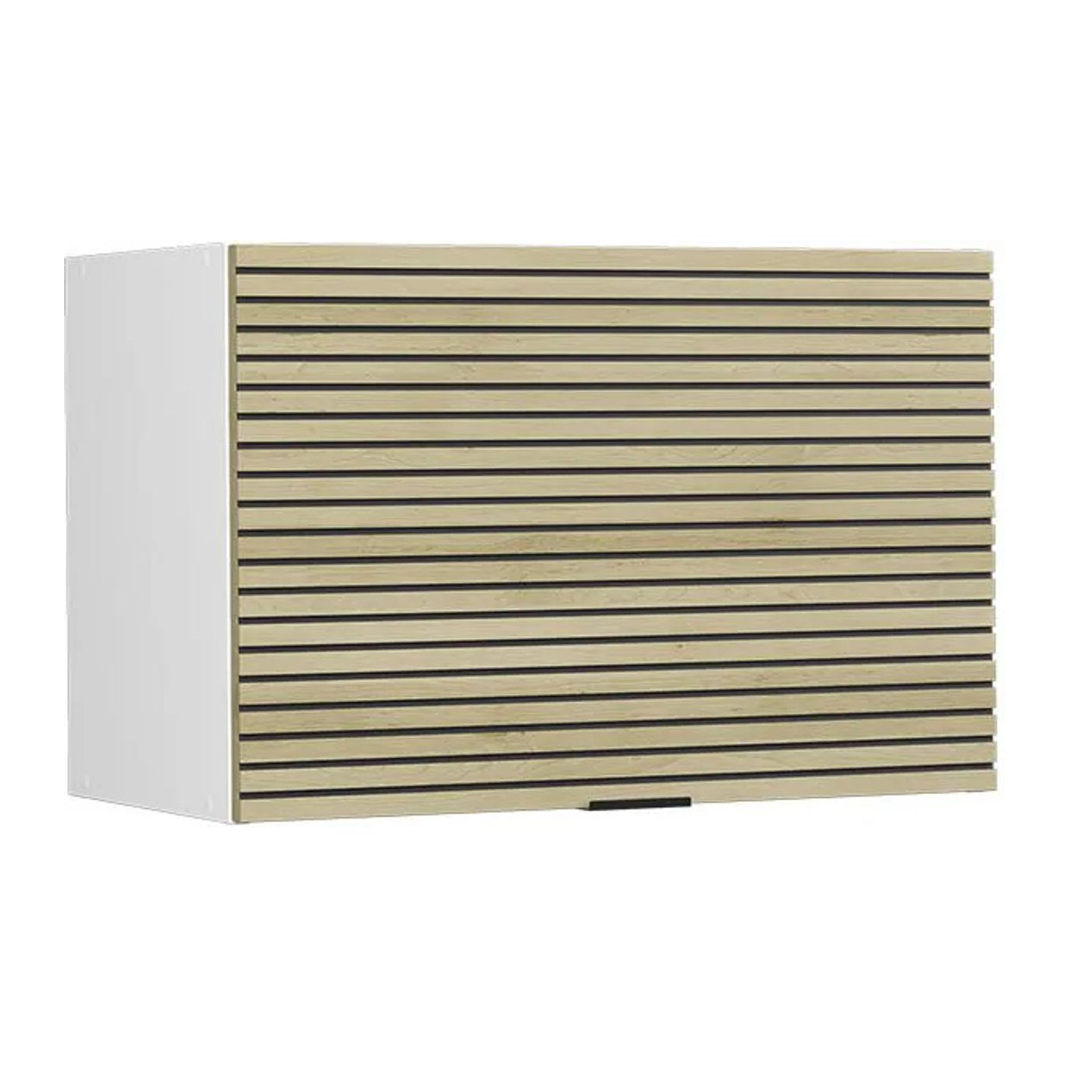 Vicco Hängeschrank Fame-Line in Weiß und Eiche Natur mit Drehtüren, Breite: 60 cm, Höhe: 40 cm, Tiefe: 34,1 cm - Bild 2