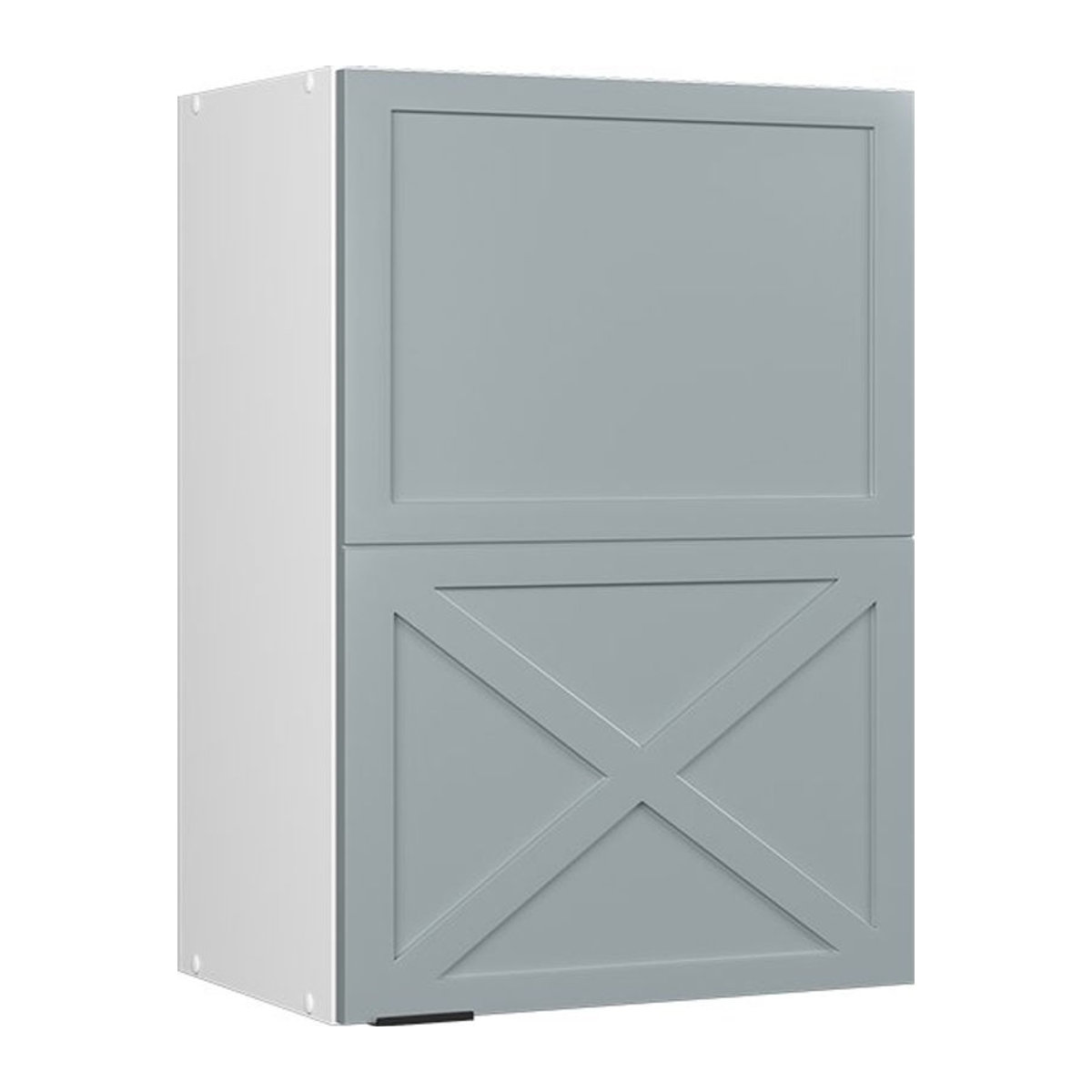 Vicco Hängeschrank Fame-Line in Weiß und Hellblau-Grau mit Drehtüren im Landhausstil Breite: 50 cm - Bild 2