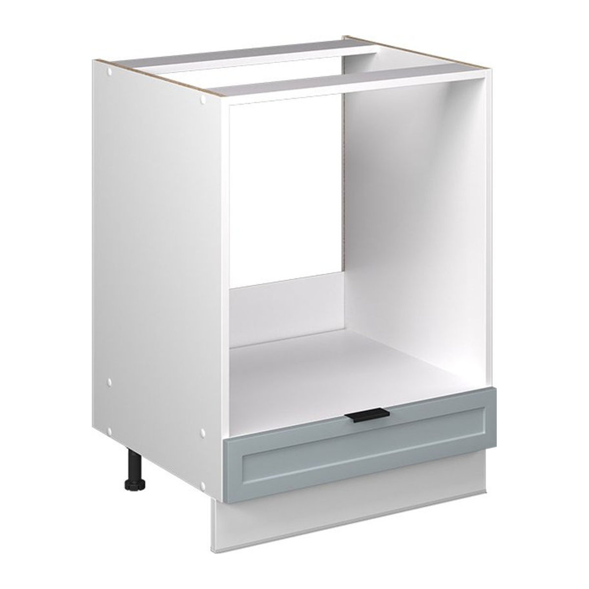 Vicco Herdumbauschrank Fame-Line Unterschrank in Weiß und Hellblau-Grau mit Drehtüren, Breite: 60 cm - Bild 2