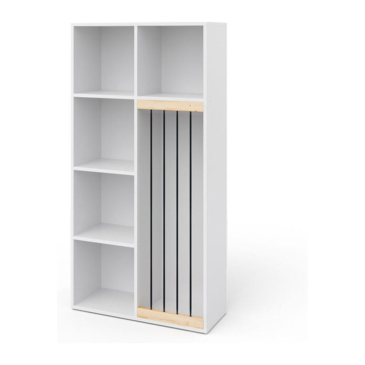 Vicco Kinderregal Marvin Aufbewahrungssystem aus Holz in Weiß, B/H: 72 x 143 cm - Bild 2