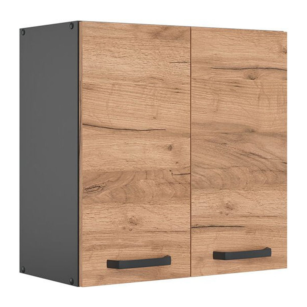 Vicco Küchen-Hängeschrank R-Line Modern aus Holzwerkstoff mit Drehtüren, Breite: 60 cm, Farben: Anthrazit oder Goldkraft Eiche - Bild 2