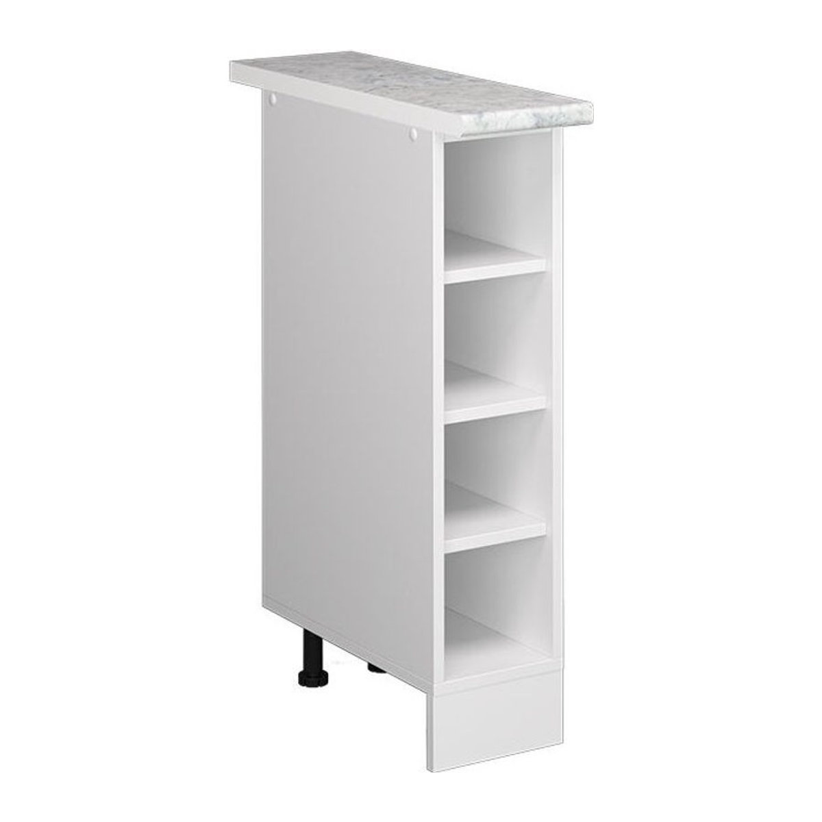 Vicco Küchenunterschrank R-Line Weiß mit Arbeitsplatte aus Holzwerkstoff und Kunststoff - Bild 2