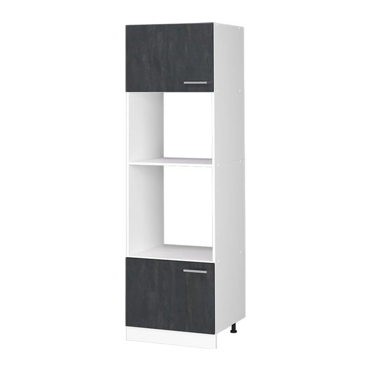 Vicco Mikrowellenschrank R-Line Modern in Schwarz/Weiß 60 cm - Bild 1