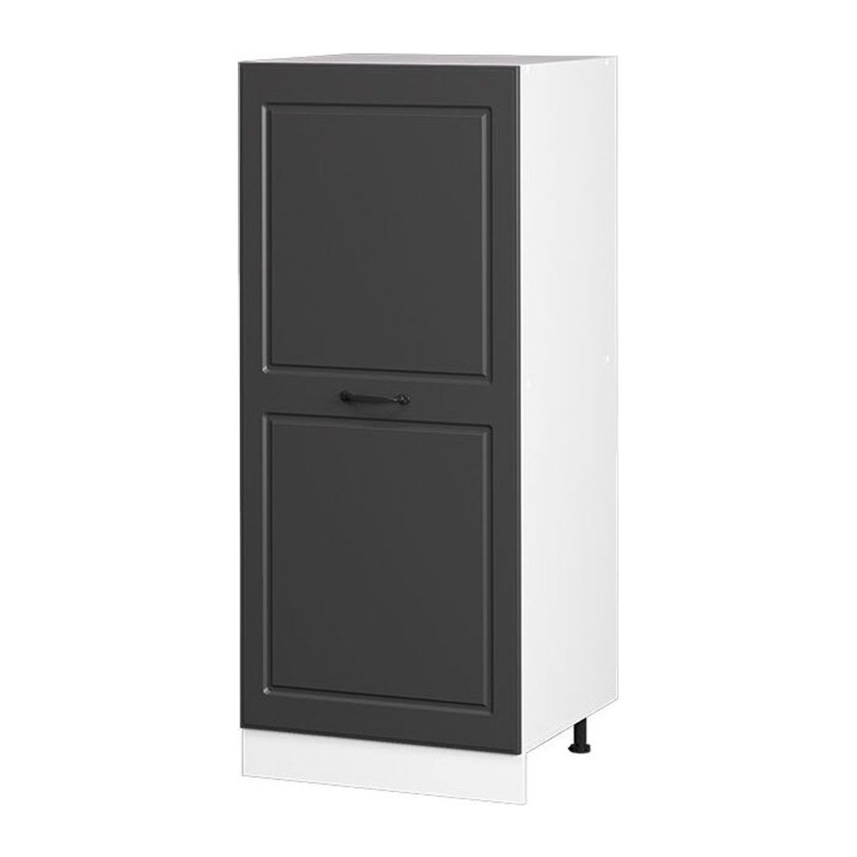 Vicco R-Line Buffet-Hochschrank Landhaus Weiß Anthrazit Breite: 60 cm, Höhe: 143 cm, Tiefe: 45,43 cm - Bild 2