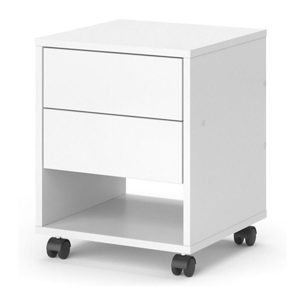 Vicco Rollcontainer Jons in Weiß mit 2 Schubladen, B/T/H: 37 x 37 x 41,4 cm - Bild 2