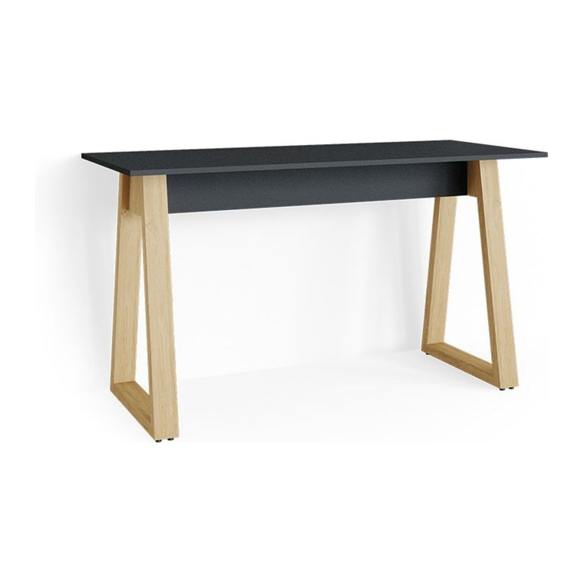 Vicco Schreibtisch Nautica in Anthrazit im modernen skandinavischen Design mit Ablage - Bild 1