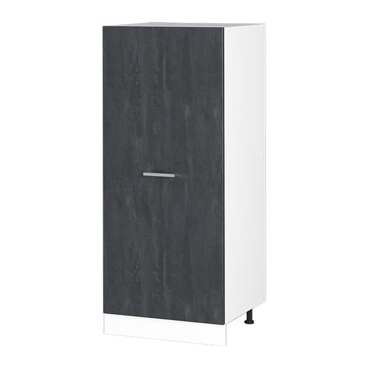 Vicco Vorratsschrank R-Line Modern in Schwarz Weiß Beton mit Drehtüren, Breite: 60 cm, Höhe: 217,52 cm - Bild 1