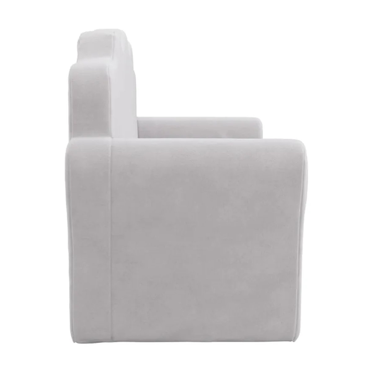 Vidaxl 2-Sitzer Kinder-Sofa aus weichem Plüsch in Grau - Bild 3