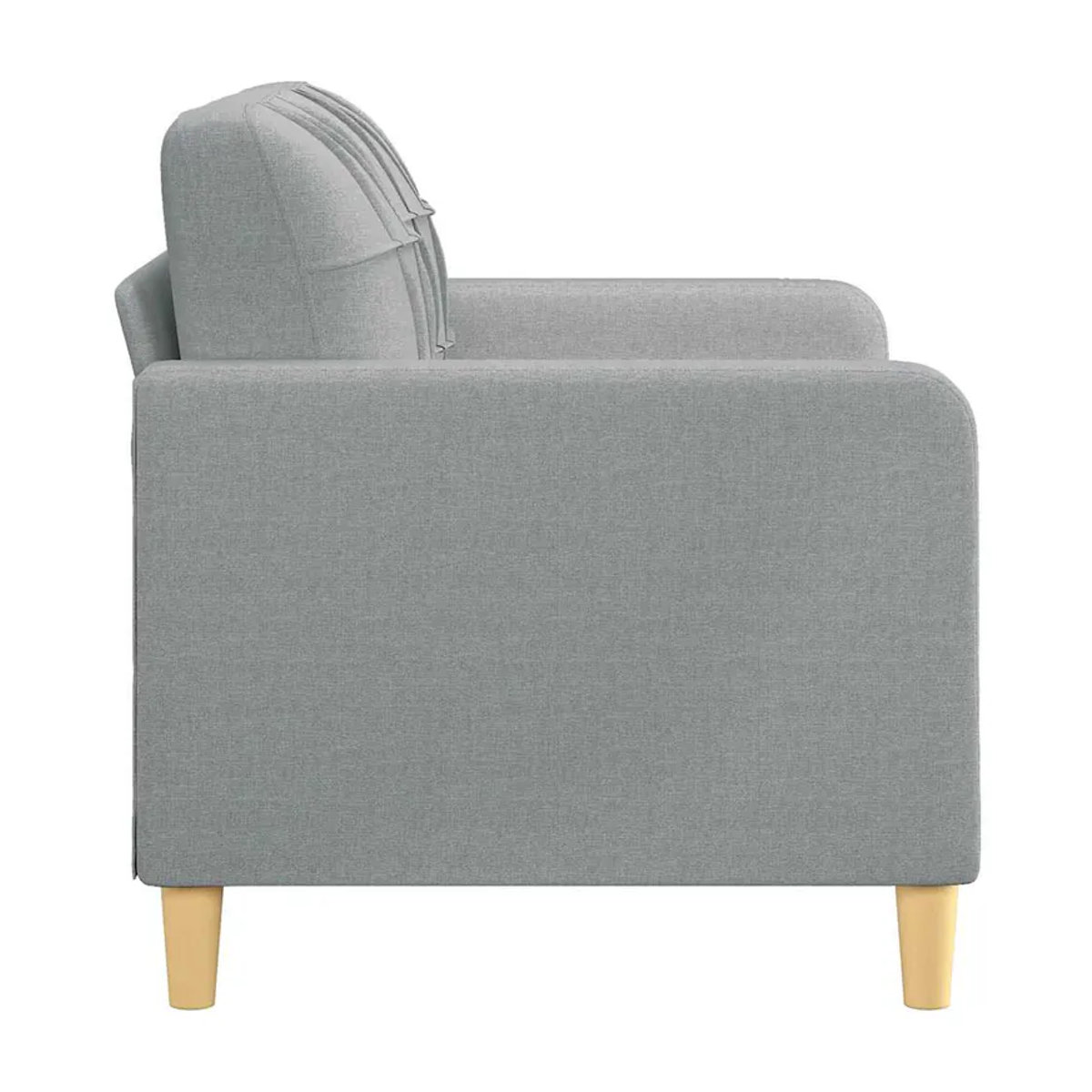 Vidaxl 2-Sitzer Sofa in Grau mit Stoffbezug und Metallgestell, Breite: 120 cm - Bild 4