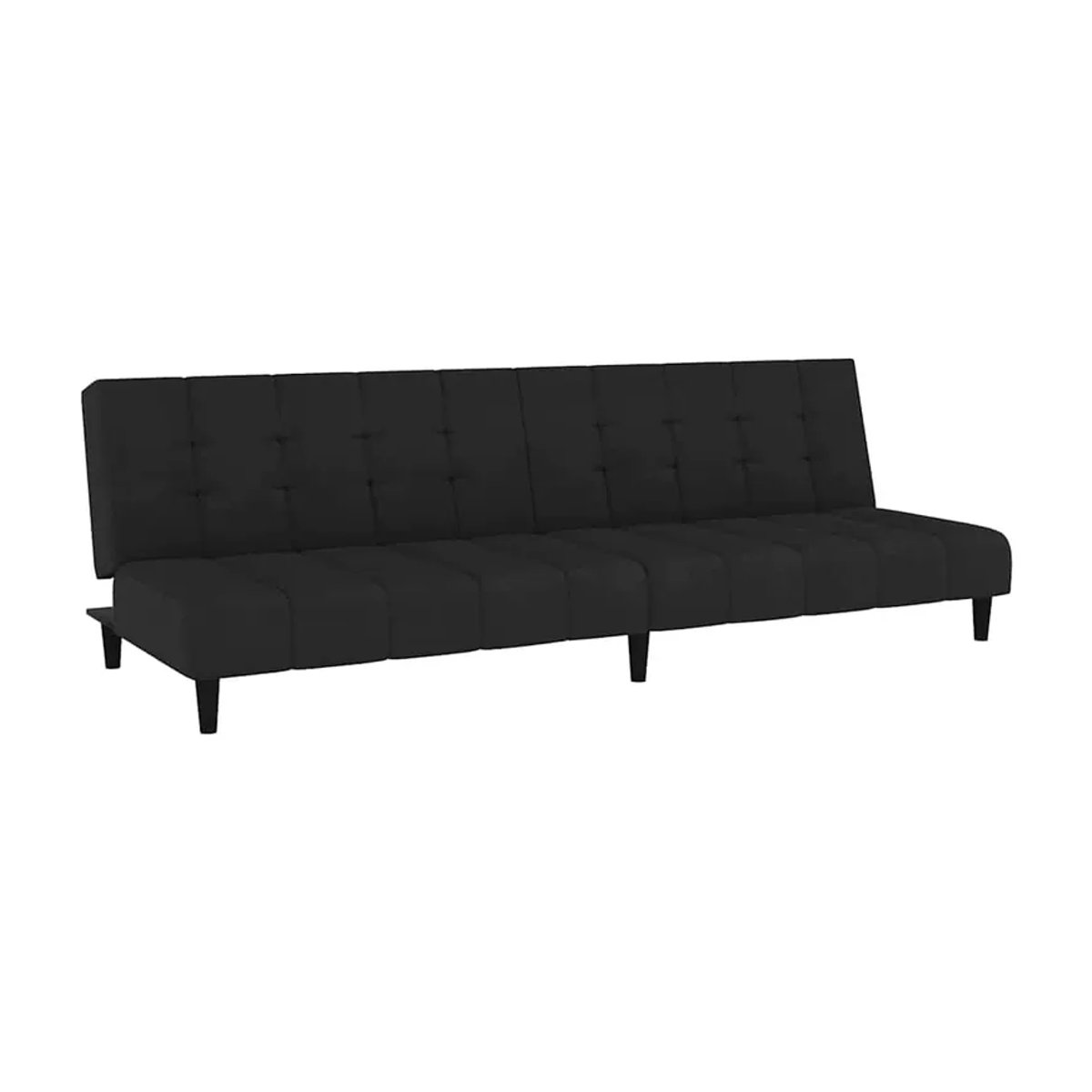 Vidaxl 2-Sitzer Sofa in Schwarz mit Samtbezug und Holzgestell im modernen Design - Bild 2