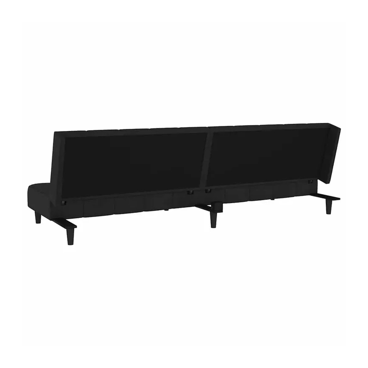 Vidaxl 2-Sitzer Sofa in Schwarz mit Samtbezug und Holzgestell im modernen Design - Bild 4