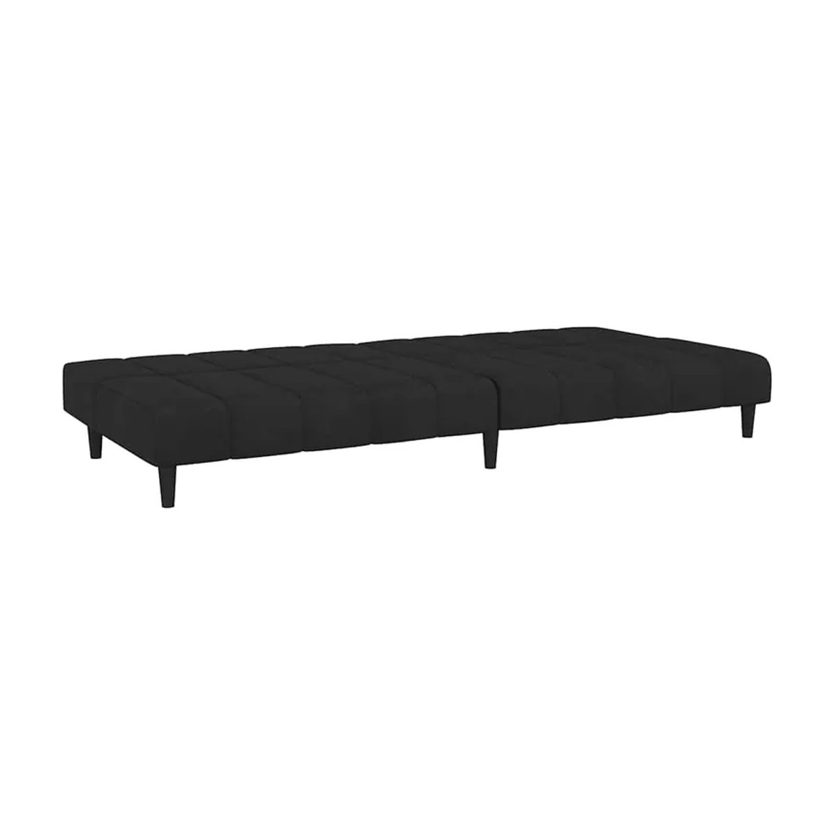 Vidaxl 2-Sitzer Sofa in Schwarz mit Samtbezug und Holzgestell im modernen Design - Bild 5
