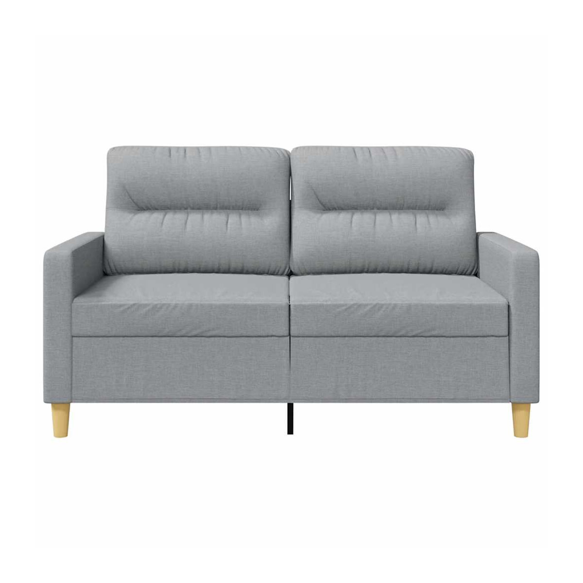 Vidaxl 2-Sitzer Sofa Modern in Grau mit Stoffbezug und Metallgestell, Breite: 120 cm - Bild 3