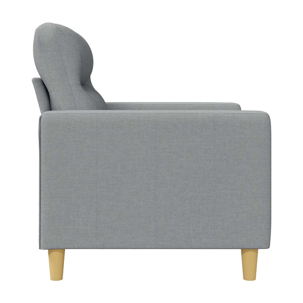 Vidaxl 2-Sitzer Sofa Modern in Grau mit Stoffbezug und Metallgestell, Breite: 120 cm - Bild 5