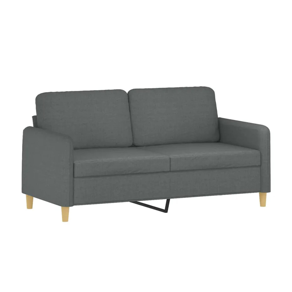 Vidaxl 3-Sitzer Entspannungsgarnitur mit Kissen in Anthrazit und Grau aus Stoff im modernen Design - Bild 2
