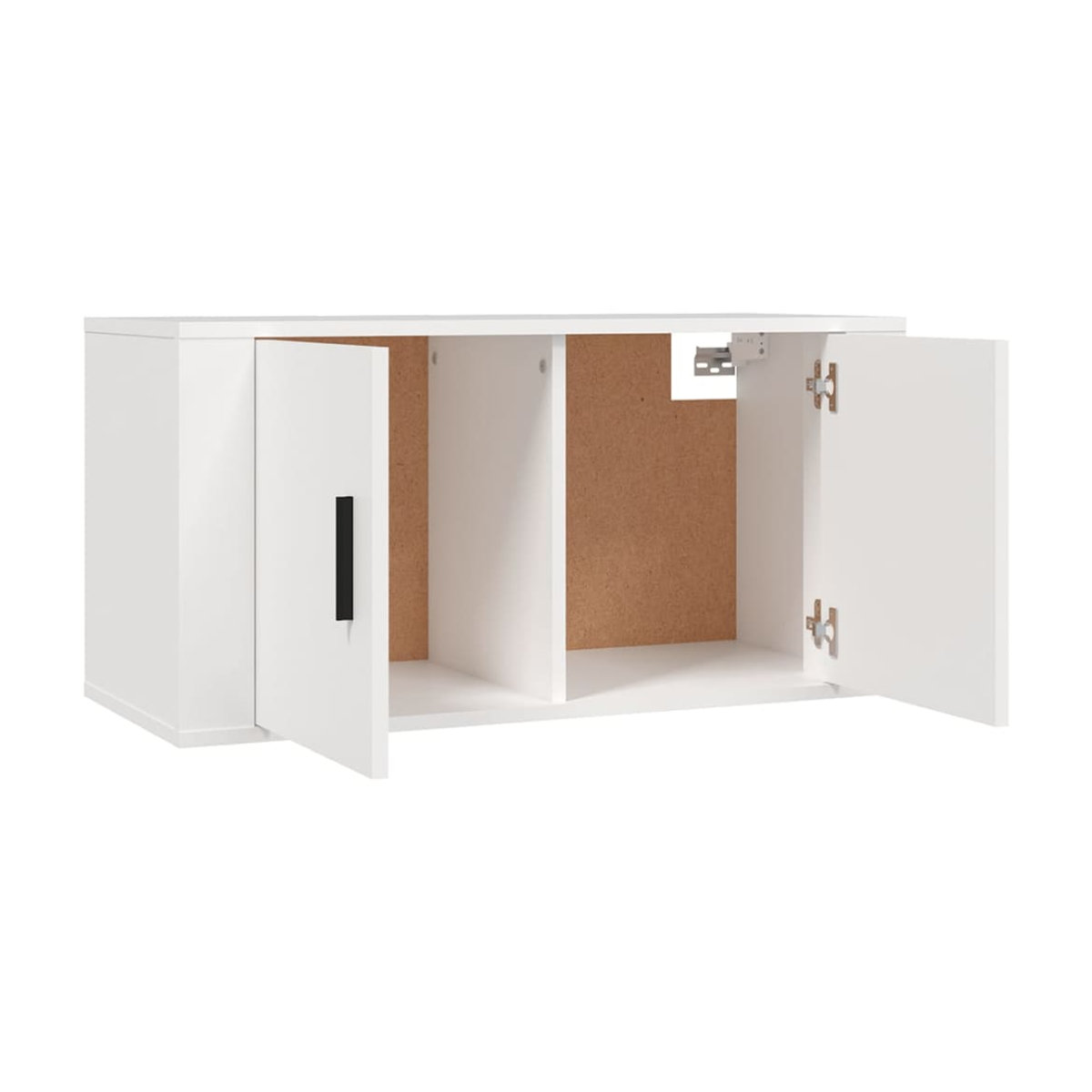 Vidaxl 3-teiliges TV-Schrank-Set aus Holzwerkstoff in Weiß im klassischen und minimalistischen Design - Bild 2