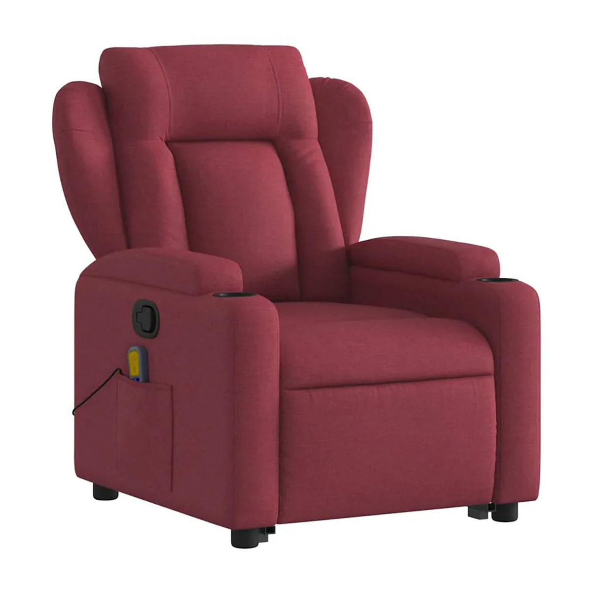 vidaxl Aufstehhilfe Massagesessel für Senioren, verstellbar, Rot, Stoffbezogen - Bild 7