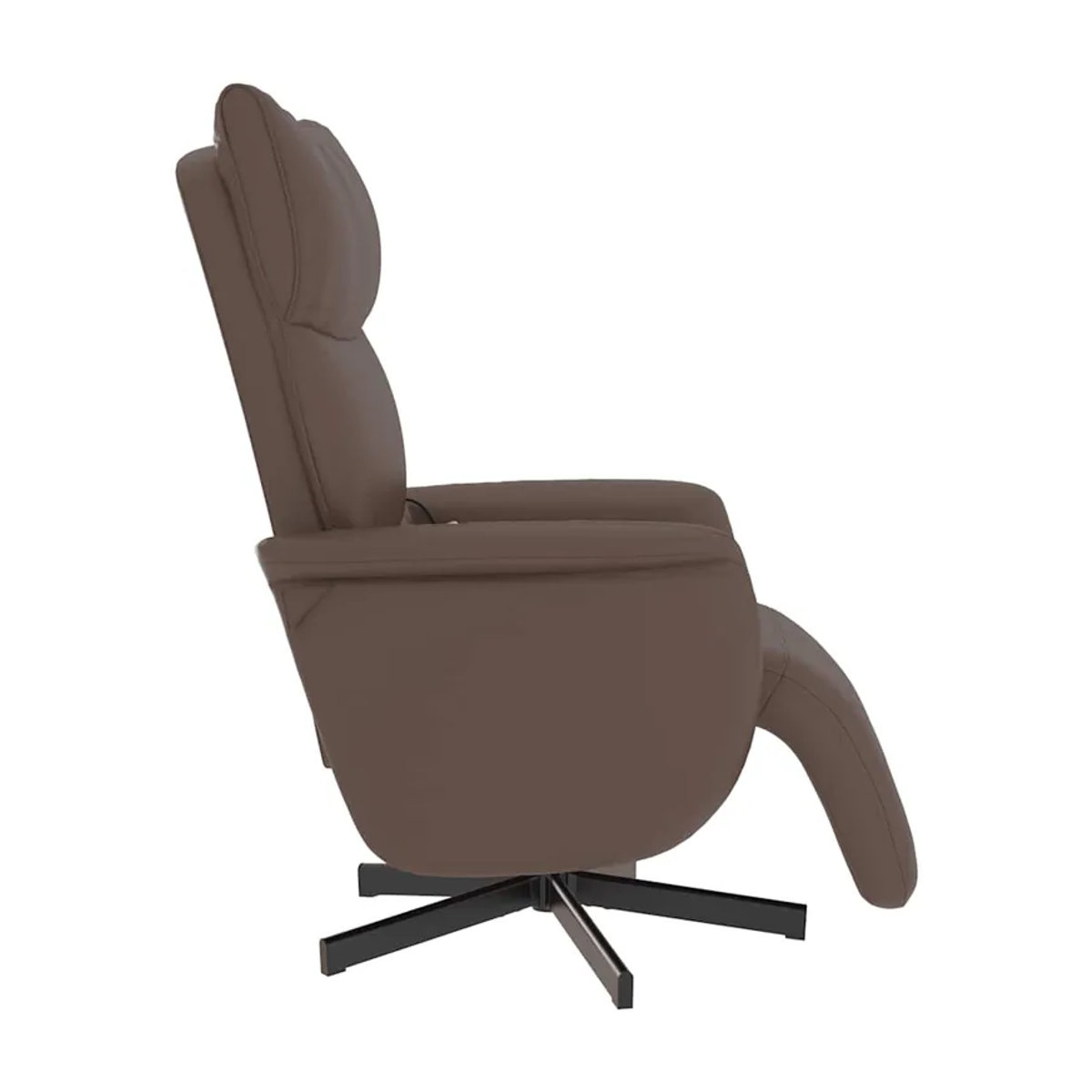 Vidaxl Ausklappbarer Massagesessel mit Fußstütze in Braun aus Kunstleder im modernen Design - Bild 2