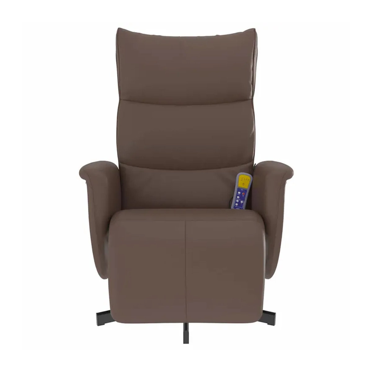 Vidaxl Ausklappbarer Massagesessel mit Fußstütze in Braun aus Kunstleder im modernen Design - Bild 3