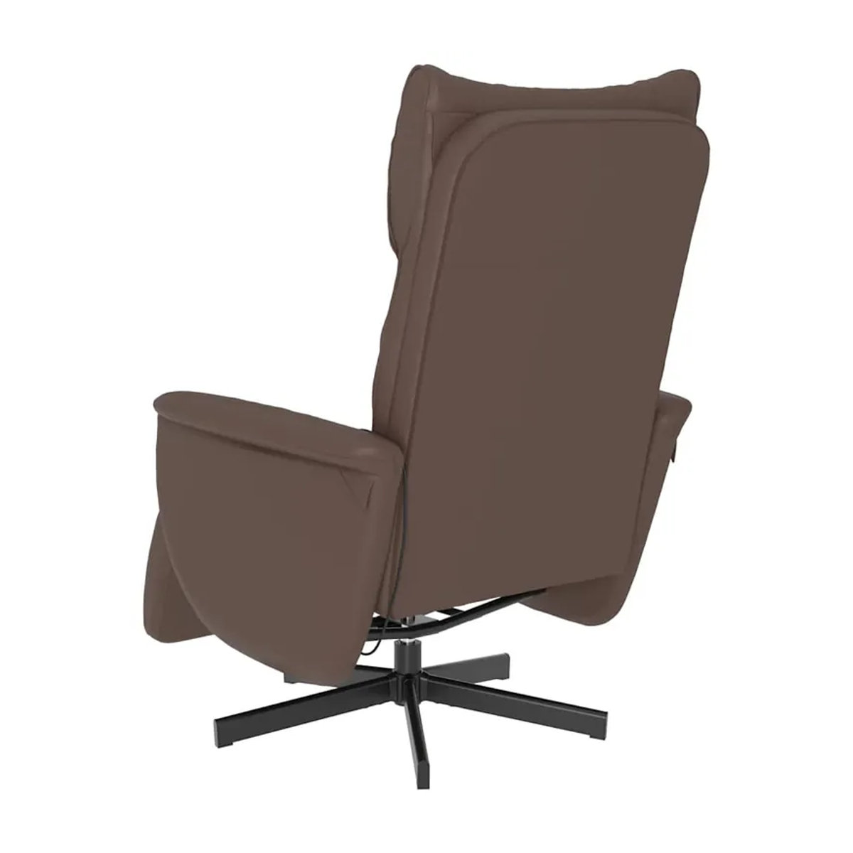 Vidaxl Ausklappbarer Massagesessel mit Fußstütze in Braun aus Kunstleder im modernen Design - Bild 5