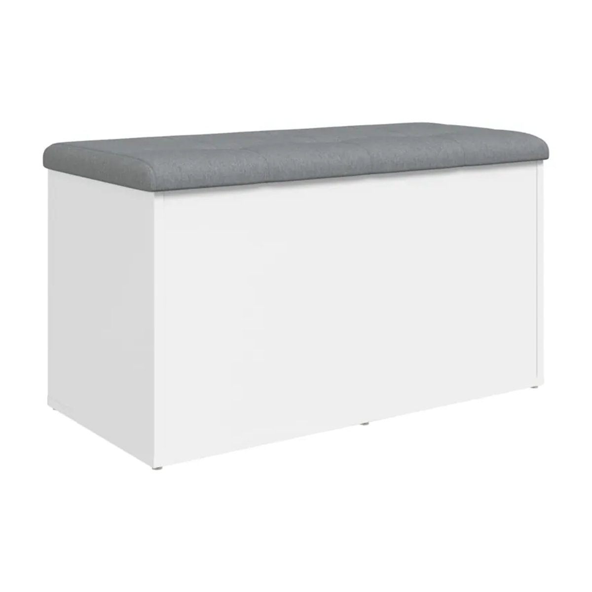Vidaxl Bank mit Stauraum und Drehtüren, Weiß, B/T/H: 82 x 42 x 45 cm - Bild 3